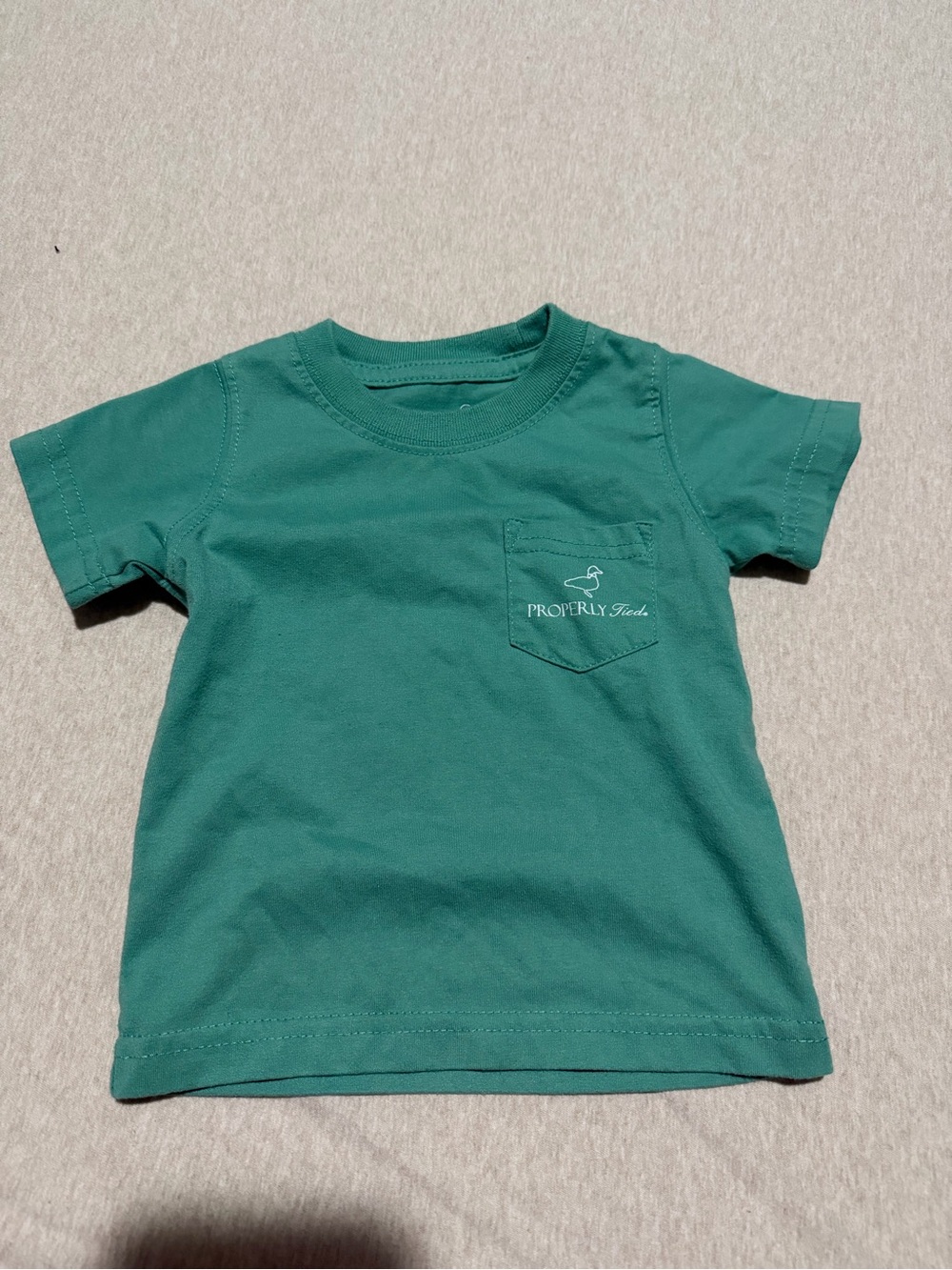 Green Pocket Tee - Kids